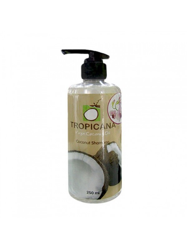 Шампунь Тропикана с экстрактом кокосового масла, миндальным маслом и женьшенем. Tropicana Coconut Shampoo.