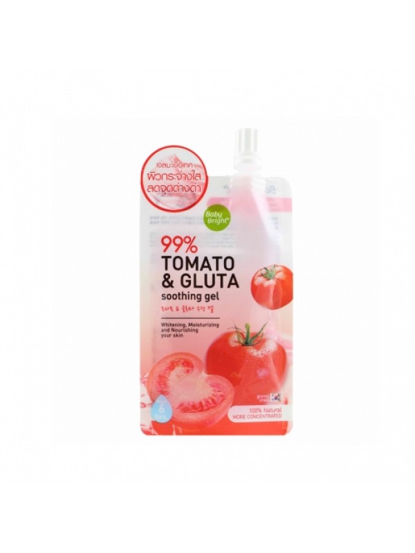 Увлажняющий, отбеливающий гель экстрактом томата. Baby Bright Tomato&Gluta Gel.