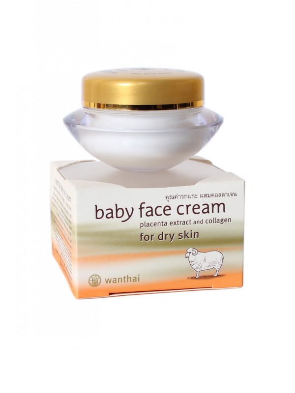 Крем с плацентой “Baby face cream” для сухой кожи.