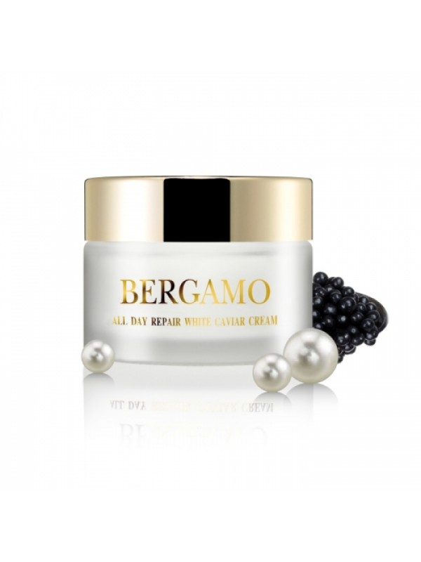 Крем с экстрактом чёрной икры. Bergamo All Day White Caviar Cream .