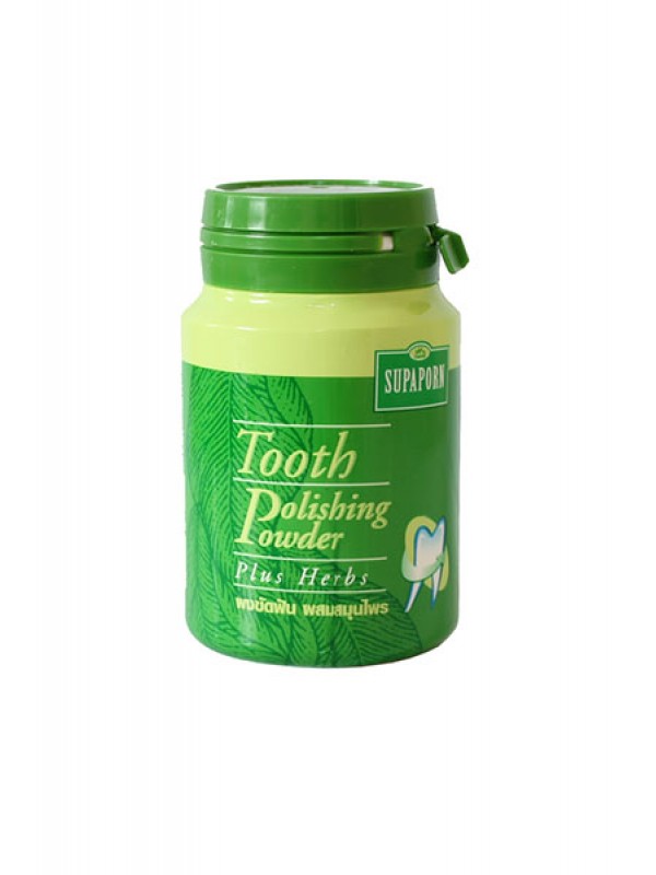 Отбеливающий зубной порошок на основе тайских трав. Supaporn Tooth polishing powder plus herb.
